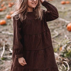 Zara kids Gingham style babydoll dress Size 9